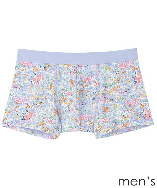 une nana cool(ウンナナクール)の「MADE WITH LIBERTY FABRIC メンズパンツ(ボクサーパンツ・メンズ・グレー/ライトブルー/レッド/グリーン・L/M)」の3枚目の写真