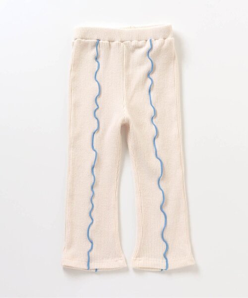 apres les cours(アプレレクール)の「【WEB限定】あったかメロー配色リブレギンス(レギンス/スパッツ・キッズ・パープル/オレンジ/アイボリー・100/140/130/90/80/120/110)」の10枚目の写真