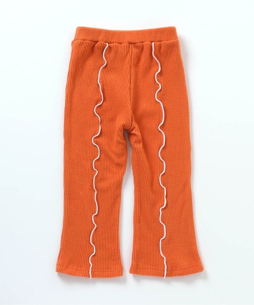 apres les cours(アプレレクール)の「【WEB限定】あったかメロー配色リブレギンス(レギンス/スパッツ・キッズ・パープル/オレンジ/アイボリー・100/140/130/90/80/120/110)」の13枚目の写真