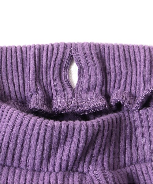 apres les cours(アプレレクール)の「【WEB限定】あったかメロー配色リブレギンス(レギンス/スパッツ・キッズ・パープル/オレンジ/アイボリー・100/140/130/90/80/120/110)」の20枚目の写真