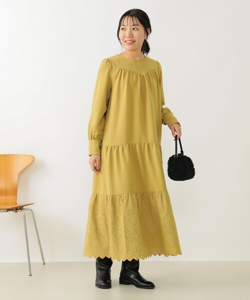 B:MING by BEAMS(ビーミングバイビームス)の「B:MING by BEAMS / 刺繍 ティアード ワンピース(ワンピース・レディース・イエロー系その他5/ブラック・SMALL/MEDIUM)」の8枚目の写真