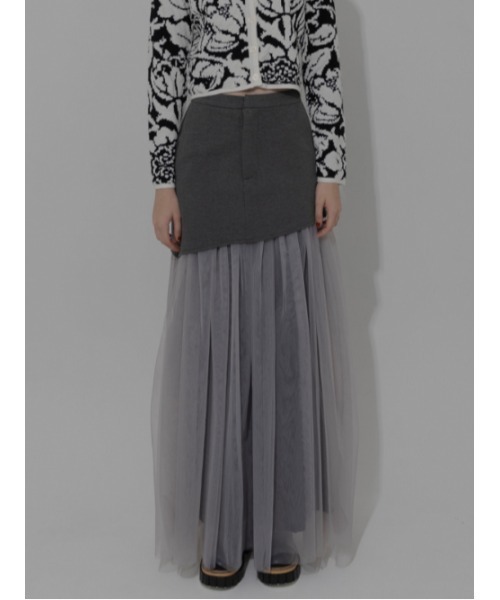 AMAIL(アマイル)の「Hipup tulle skirt(スカート・レディース・グレー/ブラック・M/S)」の10枚目の写真