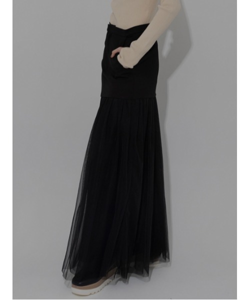 AMAIL(アマイル)の「Hipup tulle skirt(スカート・レディース・グレー/ブラック・M/S)」の11枚目の写真