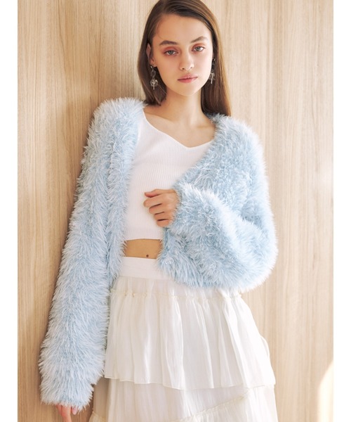 MERCURYDUO（マーキュリーデュオ）の「ランダムティアードスカート（スカート・レディース・ブラウン/アイボリー/ミント・SMALL/MEDIUM）」の9枚目の写真