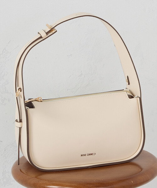 MONO　COMME CA（モノコムサ）の「ワンショルダーバッグ（ショルダーバッグ・レディース・ブラック/ライトベージュ・FREE）」の5枚目の写真