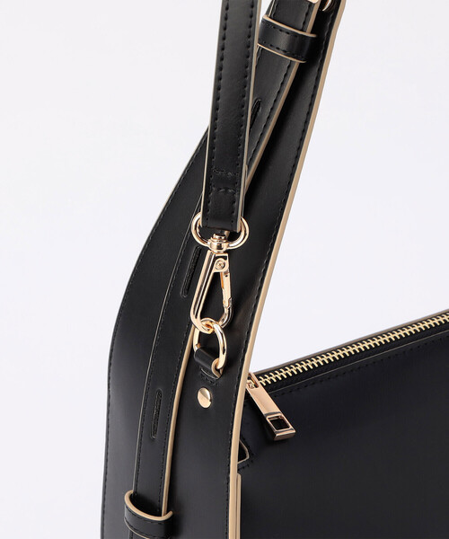 MONO　COMME CA（モノコムサ）の「ワンショルダーバッグ（ショルダーバッグ・レディース・ブラック/ライトベージュ・FREE）」の13枚目の写真