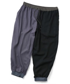 【涼】麻レーヨンクロップドパンツ