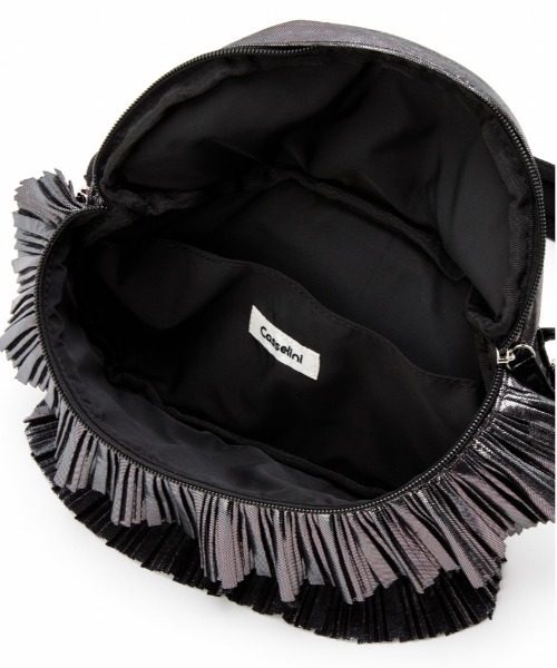 Casselini（キャセリーニ）の「Casselini(キャセリーニ)フリルクロスボディバッグ（ショルダーバッグ・レディース・ブラック/シルバー/ピンク・FREE）」の8枚目の写真