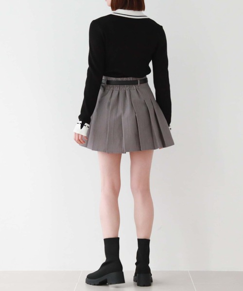 archives（アルシーヴ）の「ラインカラークラシカルリブニット（ニット/セーター・レディース・アイボリー/ブルーグレー/ブラック・MEDIUM）」の22枚目の写真