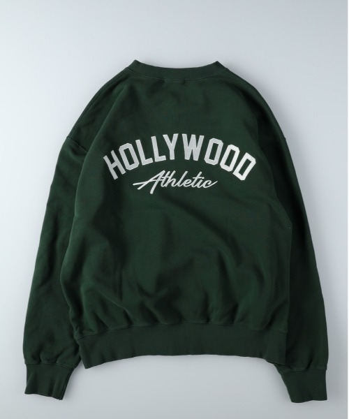 Right-on（ライトオン）の「【Hollywood athletic co】スウェットカーディガン ユニセックス（スウェット・メンズ・グレー/グリーン・M/XL/L）」の5枚目の写真