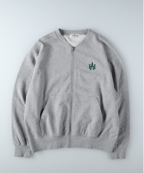 Right-on（ライトオン）の「【Hollywood athletic co】スウェットカーディガン ユニセックス（スウェット・メンズ・グレー/グリーン・M/XL/L）」の6枚目の写真