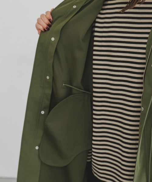ITEMS URBANRESEARCH（アイテムズ アーバンリサーチ）の「モッズコート（モッズコート・レディース・ブラック/カーキ・FREE）」の10枚目の写真