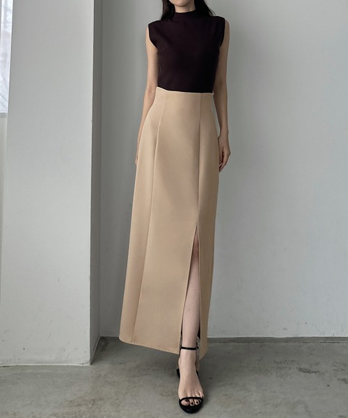 ルミエーブル　ハイウエストスカート Louere（ルエレ）の「タイトハイウエストスリットぺンシル