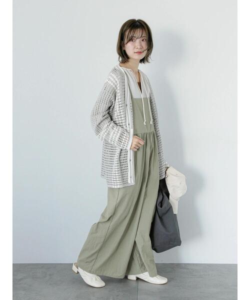 Samansa Mos2 blue（サマンサモスモスブルー）の「◎クロシェ風メッシュニットカーディガン（カーディガン/ボレロ・レディース・ブラック/オフホワイト/グレー・F）」の14枚目の写真