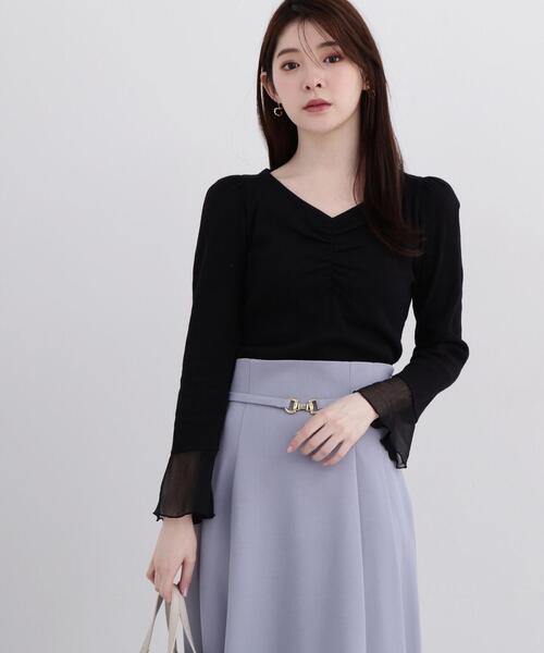 PROPORTION BODY DRESSING(プロポーションボディドレッシング)の「シャーリングテレコ / 1214160301(Tシャツ/カットソー・レディース・ホワイト系その他/ピンク/ブラック・SMALL/MEDIUM)」の6枚目の写真