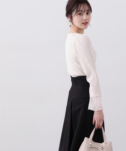 PROPORTION BODY DRESSING(プロポーションボディドレッシング)の「シャーリングテレコ / 1214160301(Tシャツ/カットソー・レディース・ホワイト系その他/ピンク/ブラック・SMALL/MEDIUM)」の13枚目の写真