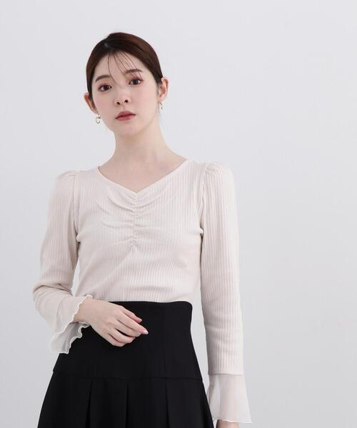 PROPORTION BODY DRESSING(プロポーションボディドレッシング)の「シャーリングテレコ / 1214160301(Tシャツ/カットソー・レディース・ホワイト系その他/ピンク/ブラック・SMALL/MEDIUM)」の16枚目の写真