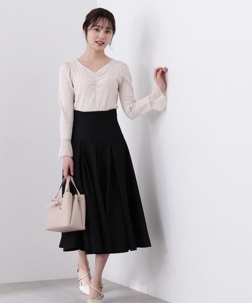 PROPORTION BODY DRESSING(プロポーションボディドレッシング)の「シャーリングテレコ / 1214160301(Tシャツ/カットソー・レディース・ホワイト系その他/ピンク/ブラック・SMALL/MEDIUM)」の2枚目の写真