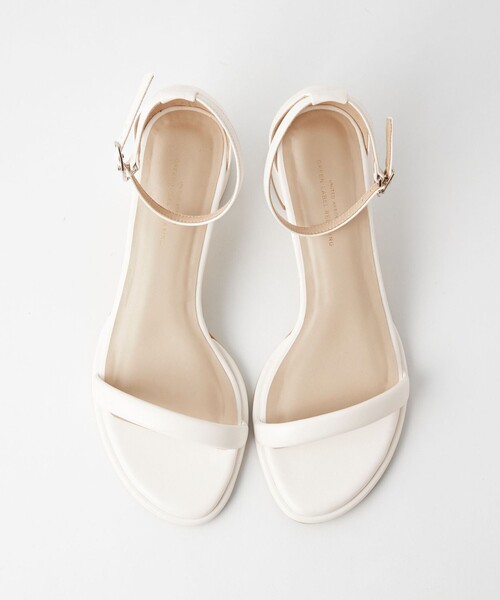 green label relaxing(グリーンレーベルリラクシング)の「チャンキーパテッド サンダル(4.5cmヒール)(サンダル・レディース・シルバー/ブラック/ホワイト・23cm/23.5cm/24cm/24.5cm/22.5cm/25cm)」の5枚目の写真