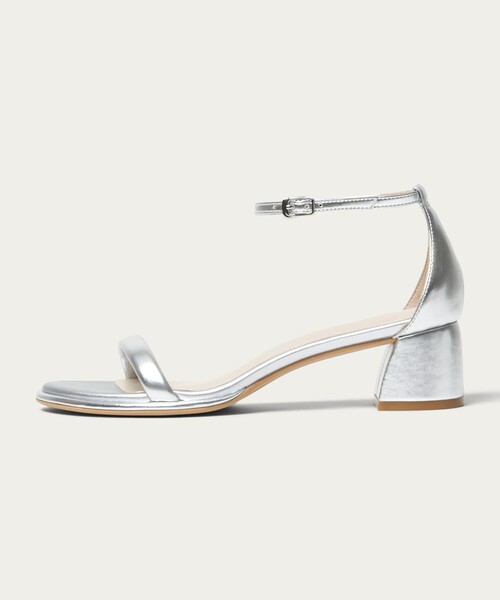 green label relaxing(グリーンレーベルリラクシング)の「チャンキーパテッド サンダル(4.5cmヒール)(サンダル・レディース・シルバー/ブラック/ホワイト・23cm/23.5cm/24cm/24.5cm/22.5cm/25cm)」の8枚目の写真