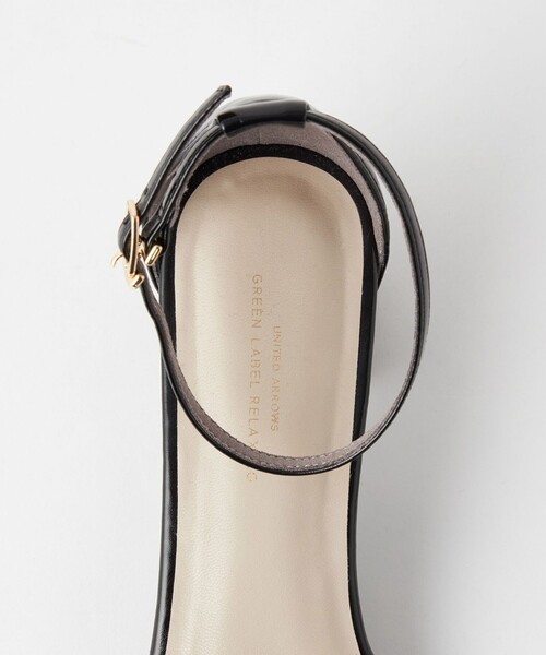 green label relaxing(グリーンレーベルリラクシング)の「チャンキーパテッド サンダル(4.5cmヒール)(サンダル・レディース・シルバー/ブラック/ホワイト・23cm/23.5cm/24cm/24.5cm/22.5cm/25cm)」の21枚目の写真