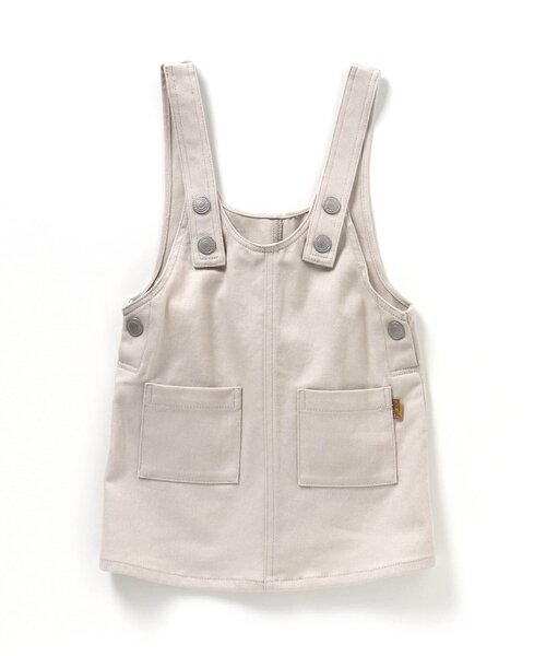 BREEZE(ブリーズ)の「ジャンスカ(ジャンパースカート・キッズ・グレー/イエロー・90/100/110/120/80/130)」の5枚目の写真