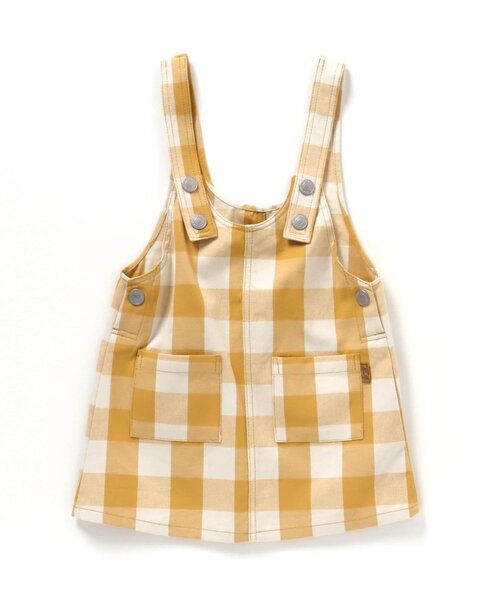 BREEZE(ブリーズ)の「ジャンスカ(ジャンパースカート・キッズ・グレー/イエロー・90/100/110/120/80/130)」の8枚目の写真