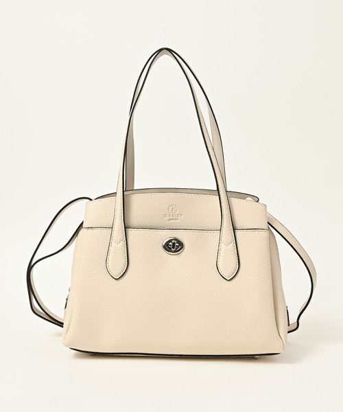 ボーイロンドン　トートバッグ　レザー　ケリー　シルバー D.KELLY トートバッグ フロントポケット シボレザー2wayトート