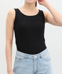 ランダムリブタンクトップ