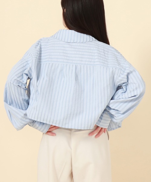 alice auaa ビスチェ alice auaaストライプビスチェ風シャツ