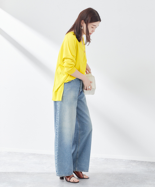 journal standard L'essage(ジャーナルスタンダードレサージュ)の「アイスコットンビッグカーディガン(カーディガン/ボレロ・レディース・ライトグレー/ベージュ/イエロー・FREE)」の18枚目の写真