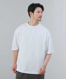 Buyer's Select /【接触冷感】ポンチ襟リブ裏配色半袖カットソー