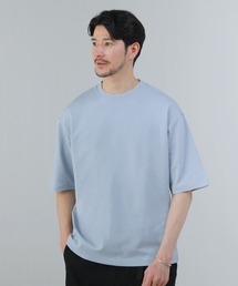 Buyer's Select /【接触冷感】ポンチ襟リブ裏配色半袖カットソー