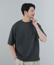 Buyer's Select /【接触冷感】ポンチ襟リブ裏配色半袖カットソー