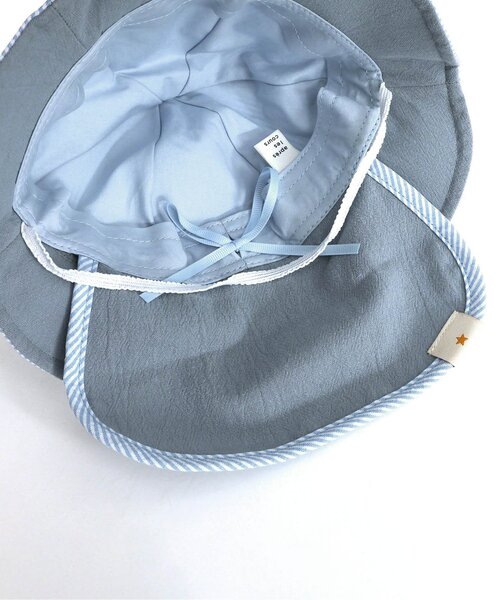 apres les cours(アプレレクール)の「耳付きベビー帽子(その他ベビー用品・キッズ・ストライプ/ベージュ・46/48)」の21枚目の写真