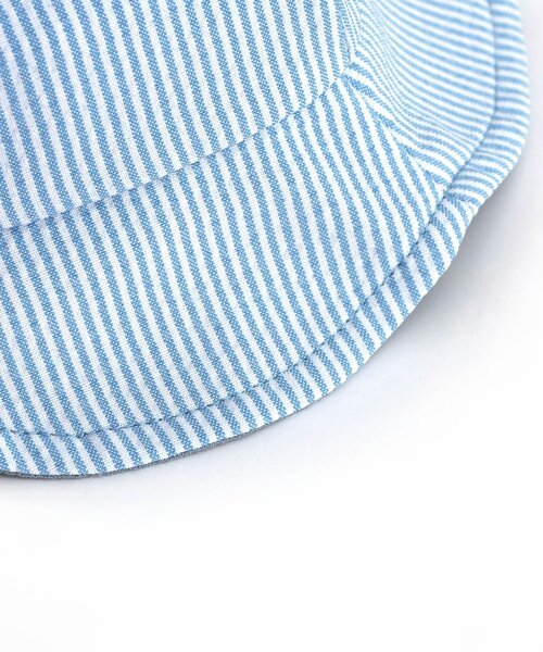 apres les cours(アプレレクール)の「耳付きベビー帽子(その他ベビー用品・キッズ・ストライプ/ベージュ・46/48)」の13枚目の写真