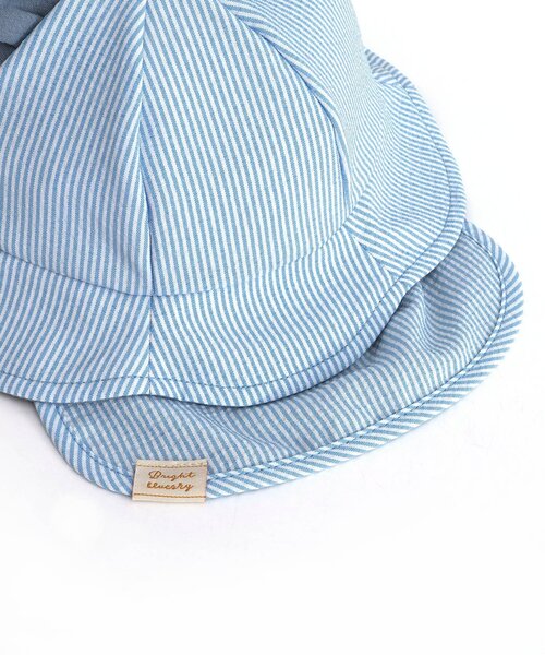 apres les cours(アプレレクール)の「耳付きベビー帽子(その他ベビー用品・キッズ・ストライプ/ベージュ・46/48)」の14枚目の写真