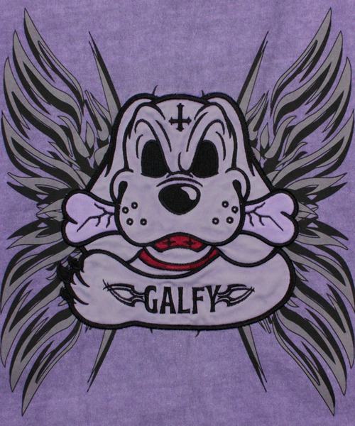 GALFY(ガルフィー)の「【GALFY/ガルフィー】ゴリ厨二タンク(Tシャツ/カットソー・メンズ・ライトグレー/パープル/ブラック・L/XL)」の13枚目の写真
