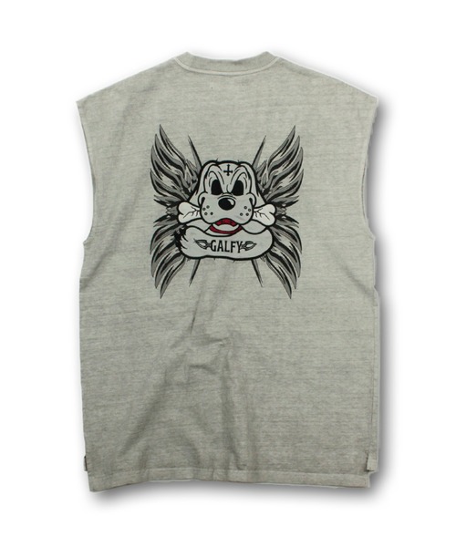 GALFY(ガルフィー)の「【GALFY/ガルフィー】ゴリ厨二タンク(Tシャツ/カットソー・メンズ・ライトグレー/パープル/ブラック・L/XL)」の8枚目の写真
