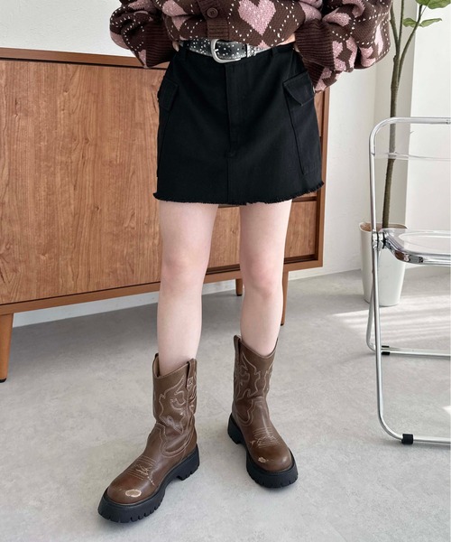 sedacle(セダクル)の「アソートカーゴミニスカート(スカート・レディース・ブラウン/ブラック/カーキ・SMALL/MEDIUM)」の15枚目の写真