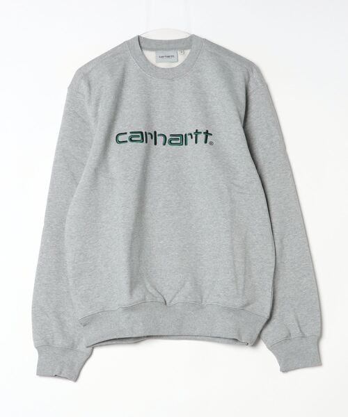 Carhartt WIP(カーハートダブリューアイピー)の「CARHARTT SWEATSHIRT(スウェット・メンズ・ブラウン/キナリ/カーキ/ブラック/グレー/ブルー・MEDIUM/LARGE/X-LARGE/SMALL)」の4枚目の写真