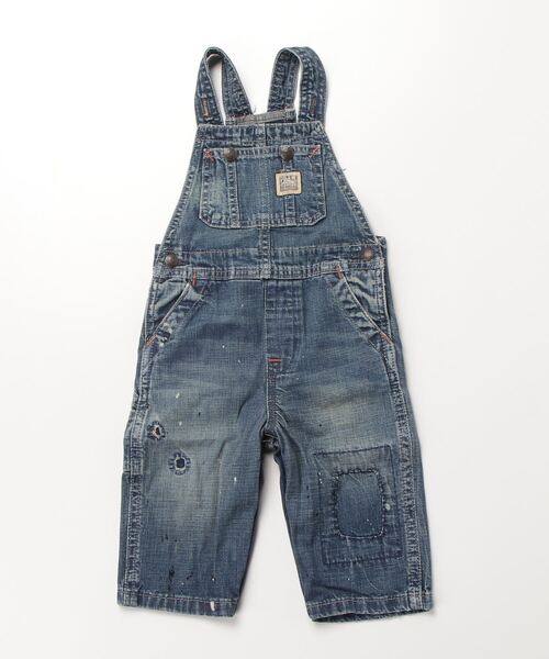 POLO RALPH LAUREN CHILDRENSWEAR(ポロ ラルフ ローレン チルドレンズウェア)の「ディストレスト デニム オーバーオール(サロペット/オーバーオール・キッズ・ブルー・24M/18M/12M)」の3枚目の写真