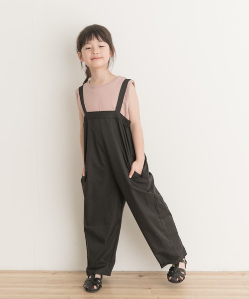 URBAN RESEARCH DOORS（アーバンリサーチドアーズ）の「『親子リンク』add fabrics撥水サロペット(KIDS)（サロペット/オーバーオール・キッズ・ブラック/チャコールグレー・135/120/105）」の5枚目の写真