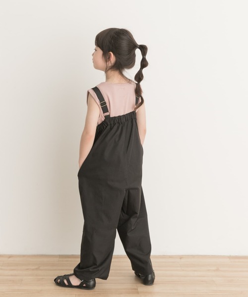 URBAN RESEARCH DOORS（アーバンリサーチドアーズ）の「『親子リンク』add fabrics撥水サロペット(KIDS)（サロペット/オーバーオール・キッズ・ブラック/チャコールグレー・135/120/105）」の19枚目の写真
