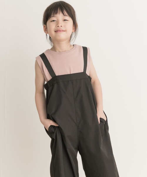 URBAN RESEARCH DOORS（アーバンリサーチドアーズ）の「『親子リンク』add fabrics撥水サロペット(KIDS)（サロペット/オーバーオール・キッズ・ブラック/チャコールグレー・135/120/105）」の14枚目の写真