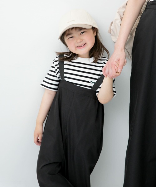 URBAN RESEARCH DOORS（アーバンリサーチドアーズ）の「『親子リンク』add fabrics撥水サロペット(KIDS)（サロペット/オーバーオール・キッズ・ブラック/チャコールグレー・135/120/105）」の11枚目の写真