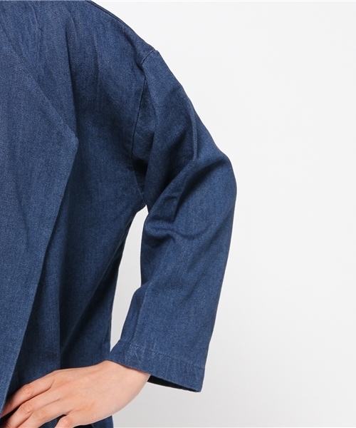 Kastane(カスタネ)の「オープンカラーガウン(その他アウター・レディース・ベージュ/ネイビー/カーキ/ブラック/ブルー/ブラック系その他/オリーブ・FREE)」の15枚目の写真