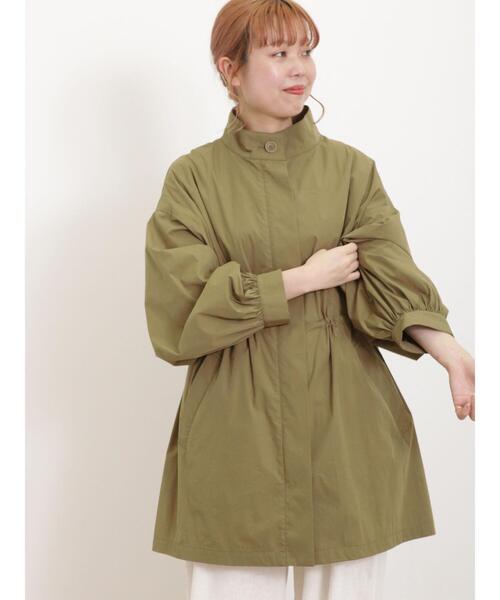 Samansa Mos2（サマンサ モスモス）の「【花粉防止】シャツみたいに軽いスタンドブルゾン（ブルゾン・レディース・ベージュ/オフホワイト/カーキ・F）」の5枚目の写真