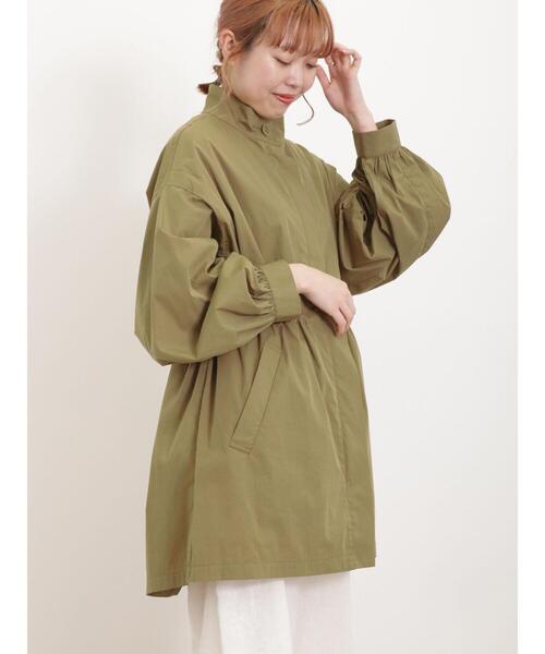 Samansa Mos2（サマンサ モスモス）の「【花粉防止】シャツみたいに軽いスタンドブルゾン（ブルゾン・レディース・ベージュ/オフホワイト/カーキ・F）」の6枚目の写真