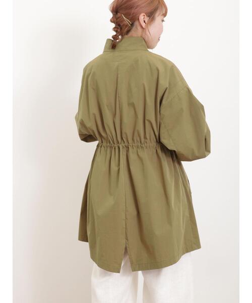 Samansa Mos2（サマンサ モスモス）の「【花粉防止】シャツみたいに軽いスタンドブルゾン（ブルゾン・レディース・ベージュ/オフホワイト/カーキ・F）」の7枚目の写真